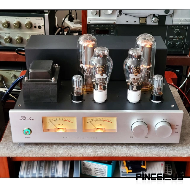 OLDCHEN 845A HIFI Stereo Tube Amplifier 25Wx2 Class A Singled Ended