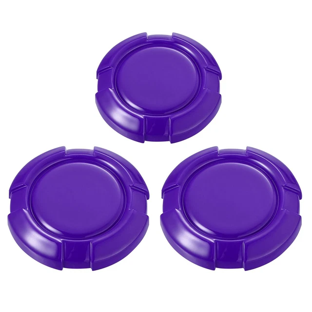 3x Coche Exterior Puerta Llave Conector Cubierta Panel Agujero Brillante Púrpura