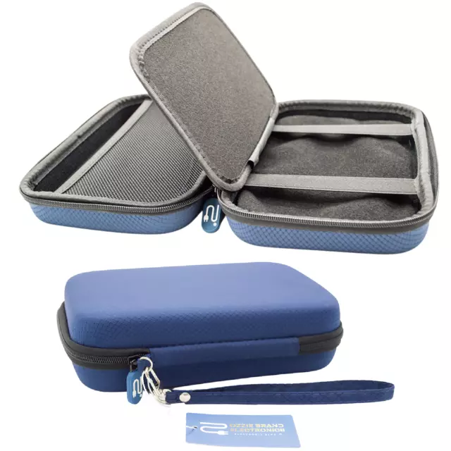 Blue Hard Carry Case for Garmin Dezl 760LMT-D 7'' GPS Sat Nav With Storage Unit