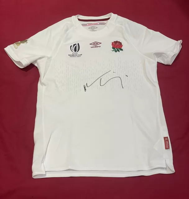 Maro Itoje Signed England Rugby Shirt, Six Nations Rugby World Cup Saracens COA