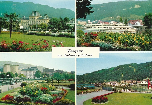 alte AK Bregenz am Bodensee 4 Ansichten ungelaufen Ansichtskarte E3429g