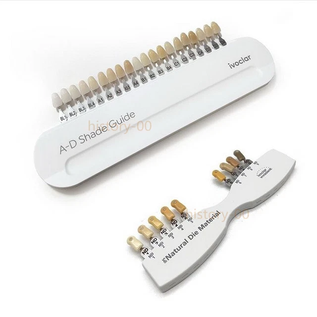 Ivoclar Vivadent Dental Teeth Shade Guide Colors  Porcelain Material Bleached