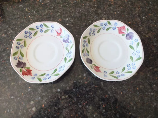 adams old colonial teacup saucers