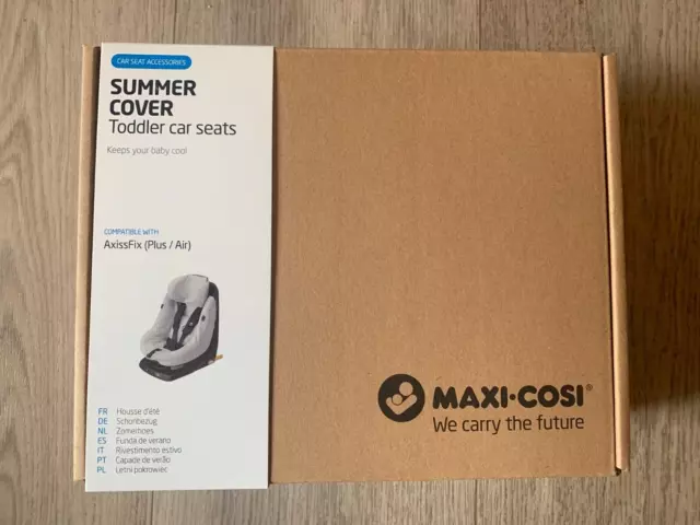 Orig. Sommerbezug Schonbezug Frottee für Maxi-cosi AxissFix Plus NEU fresh grey