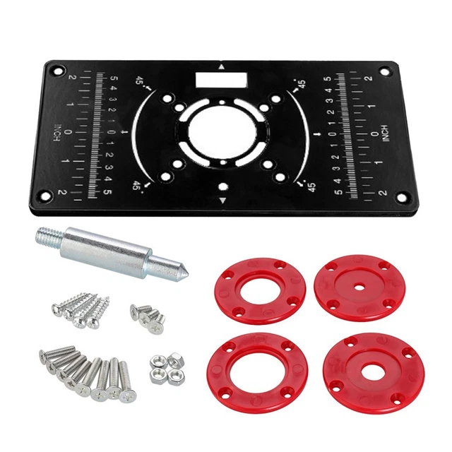 Aluminum Alloy Router Table Insert Plate Trimming Woodworking Machine Flip Board