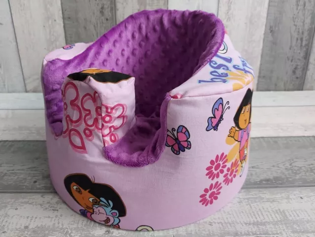 Handmade cover for Bumbo seat  with or without holes for straps, baby shower