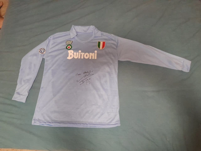 Maillot Napoli 1987-1988 Maradona #10 - Buitoni Scudetto - Taille L - Neuf Avec étiquettes