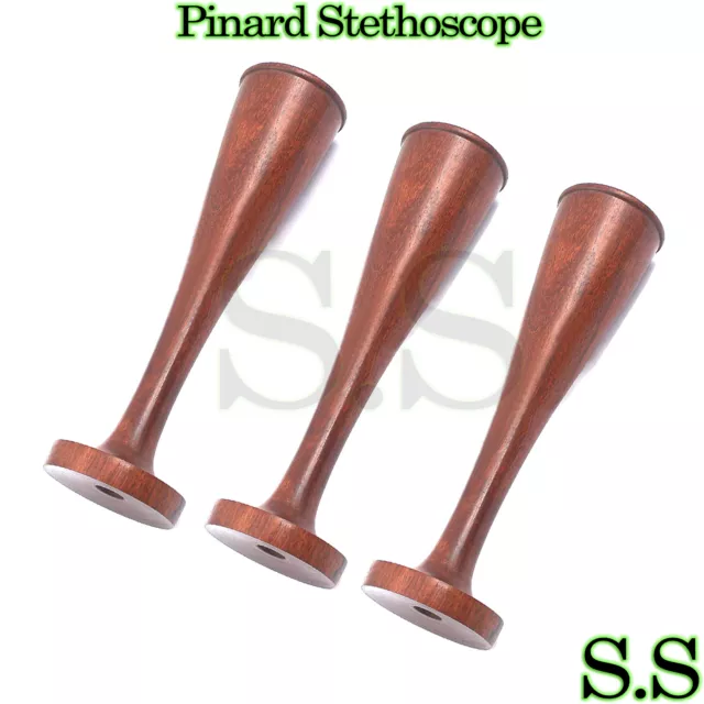 3 Pinard Stethoscope Wooden Surgical Instruments Gyno