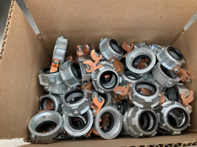 (72) Crouse-Hinds HGLL3C Grounding Bushing Lay-In Lug 1"