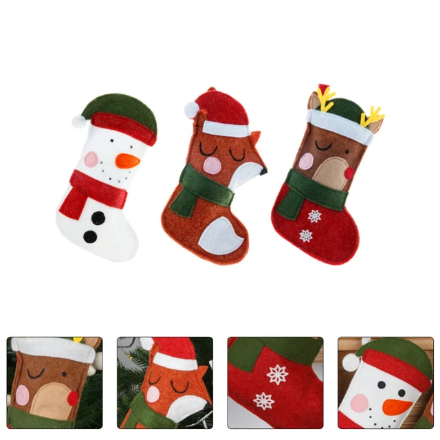 3 pz calze per camino calze natalizie decorazione natalizia calze