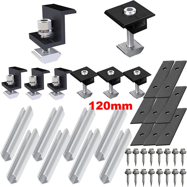 Supporto modulo solare set guida di montaggio alluminio supporto guida di fissaggio pannello solare
