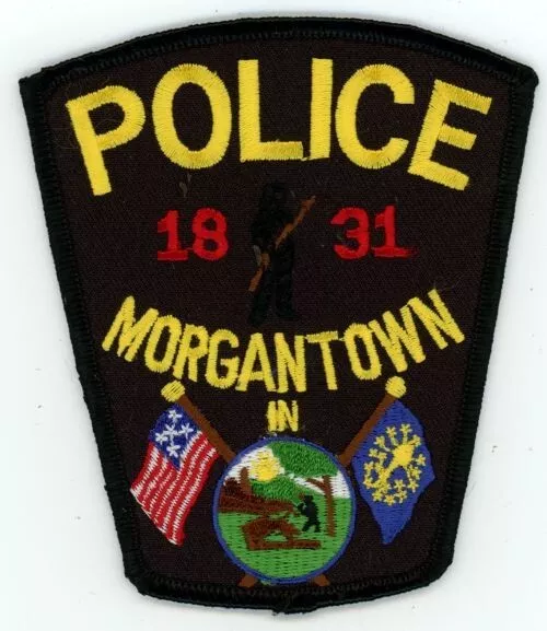 Indiana In Morgantown Police Nice Shoulder Patch Sheriff