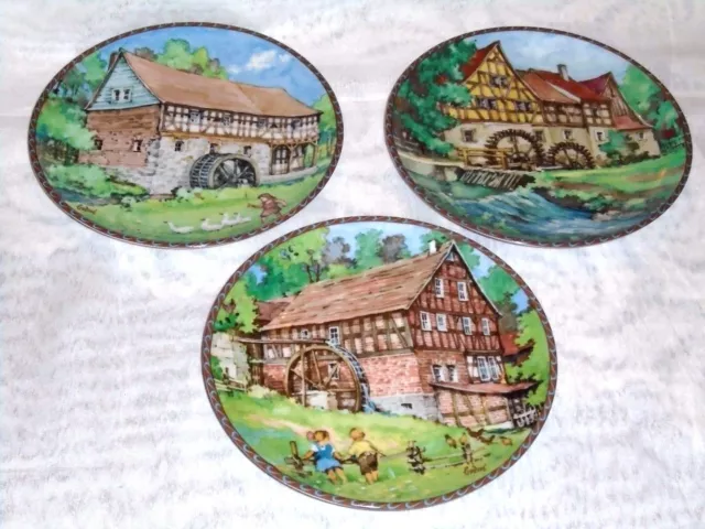 Lot of 3 Königszelt Bayern Karl Bedal Collector Plates