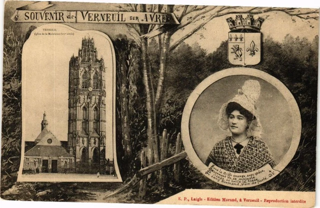 CPA Souvenir De VERNEUIL-sur-AVRE (182554)