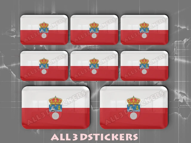 Pegatina Bandera Asturias. Modelo 122