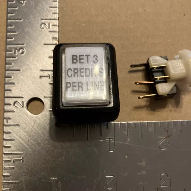 Bally Evo Bet 3 Credit Per Line Button With Bulb
