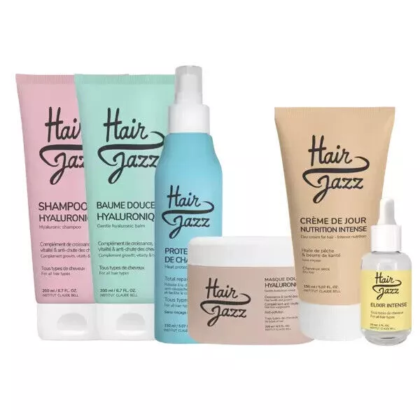 HAIR JAZZ set para el crecimiento del cabello y protección contra el calor