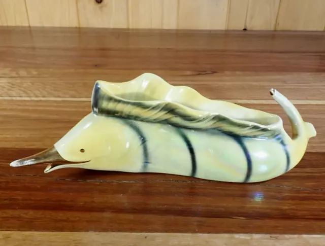 Large Vintage Pates Marlin T 2 Trough Vase