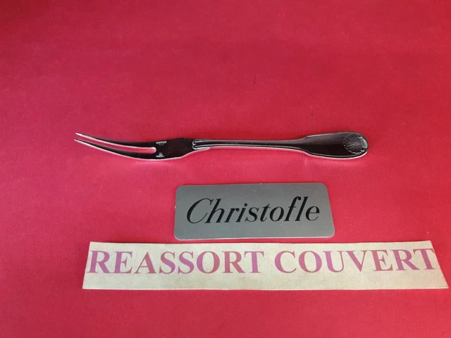 Fourchette à Dessert Christofle Ténéré – 17,8 Cm – Métal Argenté – Fabriquée En France – Occasion