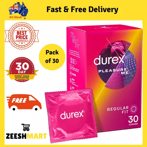 Official Durex Partner Fun Pleasure Me 30 Condoms Bulk