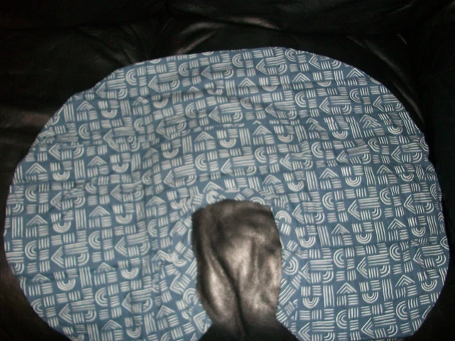 Nordstrom Nursing Pillow Cover 3 Pk Navy Tan Blue 32" x 17" x 6"  81cm x 43cm
