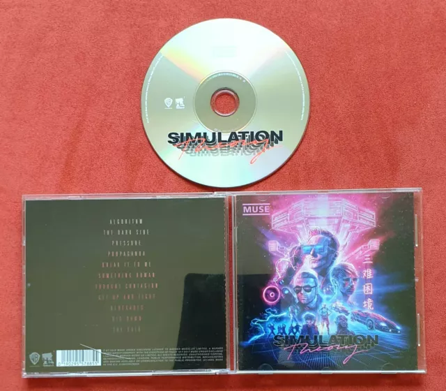 MUSE / SIMULATION THEORY CD von 2018 mit 11 Songs und Lyrik Book, so gut wie neu