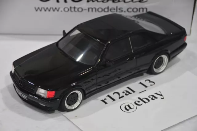 Otto 1:18 Mercedes-Benz W126 560SEC AMG carrocería ancha negro OT187 gasolina