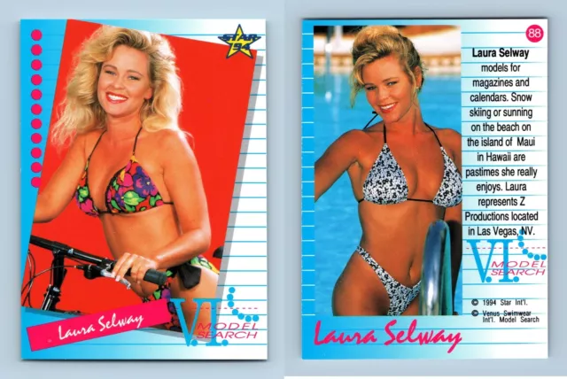 LAURA SELWAY #88 V.I. Model Search 1994 Star Trading Card £0.99 - PicClick  UK