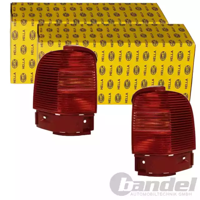 2x HELLA Feux Arrière Rose Rouge Externe Partie Convient pour Seat Alhambra VW