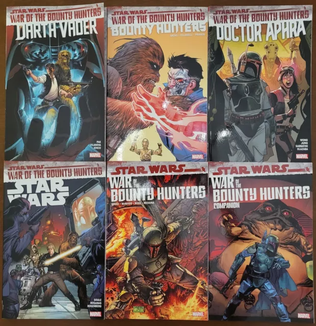 Marvel Star Wars: War of the Bounty Hunters complete TBP Set. NEW UNREAD