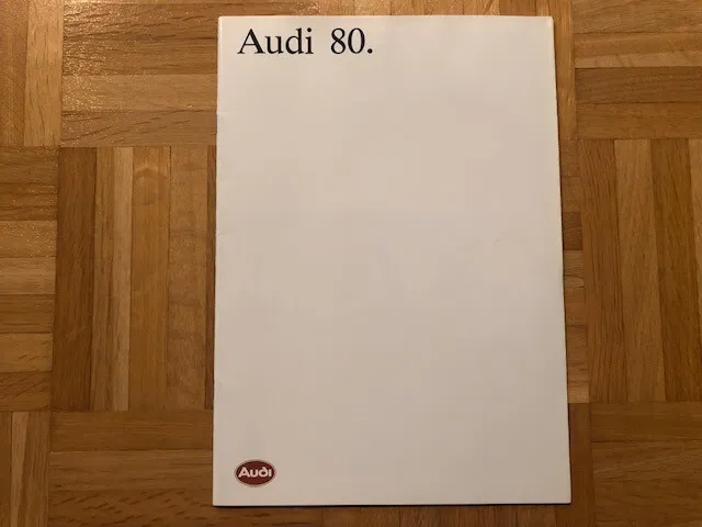 Prospekt Audi 80 B2 1986 VAG Broschüre Brochure Katalog Catalog