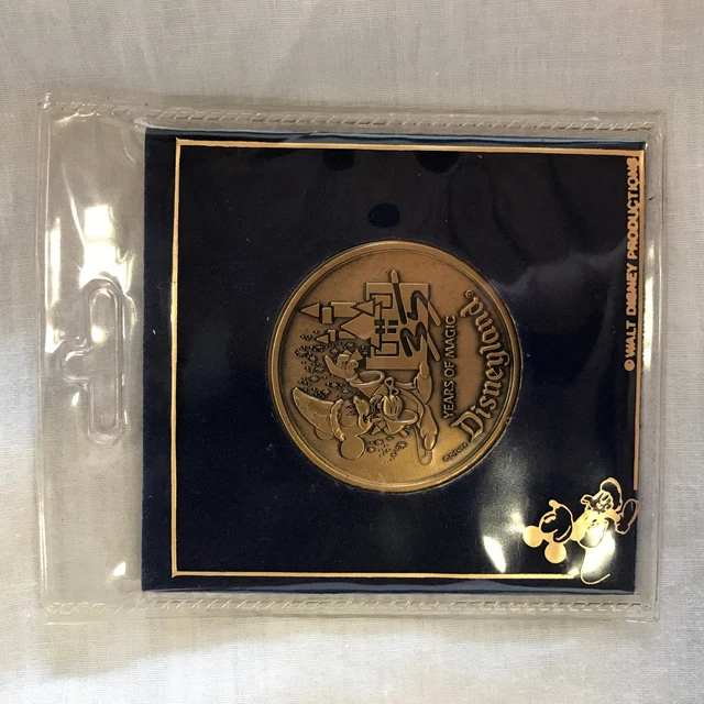 Disneyland 銀製記念コイン 1955-1990 1955-1990 Disneyland 35 Years of Magic, Disney, 999 Silver