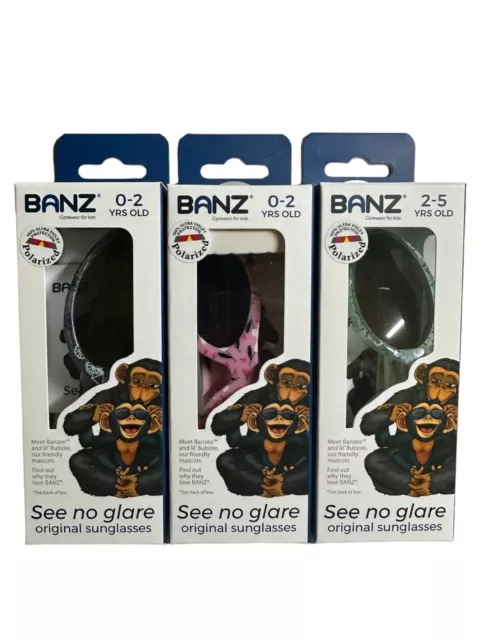 Occhiali da sole Baby Banz bambina/ragazzo protezione UV 0-2 e 2-5 anni neonato Regno Unito