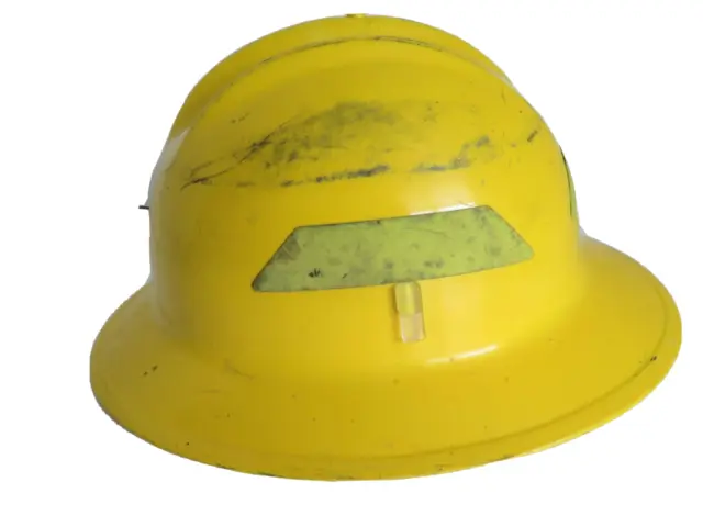 Bullard Model 911H Hard Hat Wildfire Hard Boiled Full Brim Yellow Discarded DNR