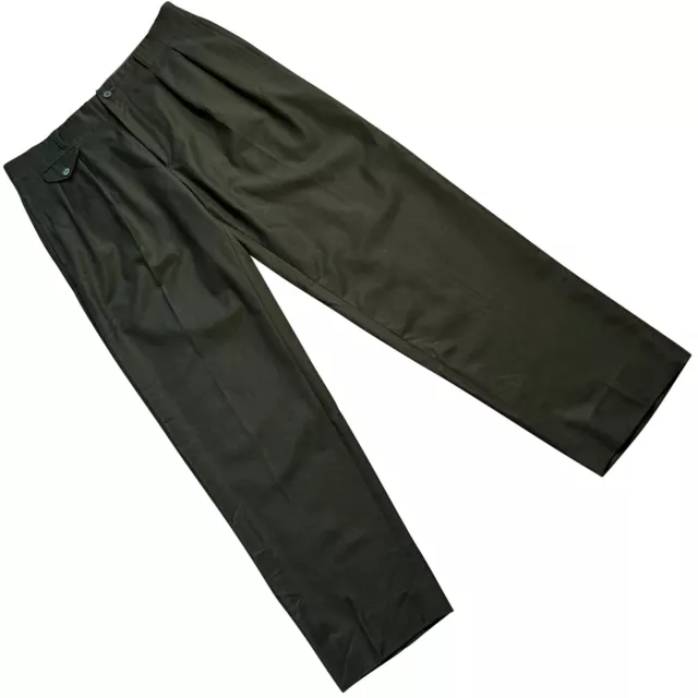 Sundazed (Germany) Schurwolle Twill Wide Tailored Trousers Olive (Visvim) : XL