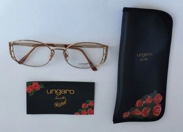 Emanuel Ungaro, Persol U593 54=18 DB 135mm Optical Frame With card.NEW OLD STOCK