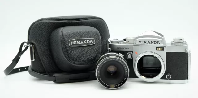 Miranda Sensomat RE Spiegelreflexkamera Analog Kamera Objektiv 1:2.8 50mm #K1