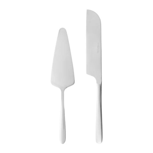 Set Coltello E Spatola Per Torta Matrimonio - Acciaio Inossidabile, 2 Pezzi, Argento - Foto 6