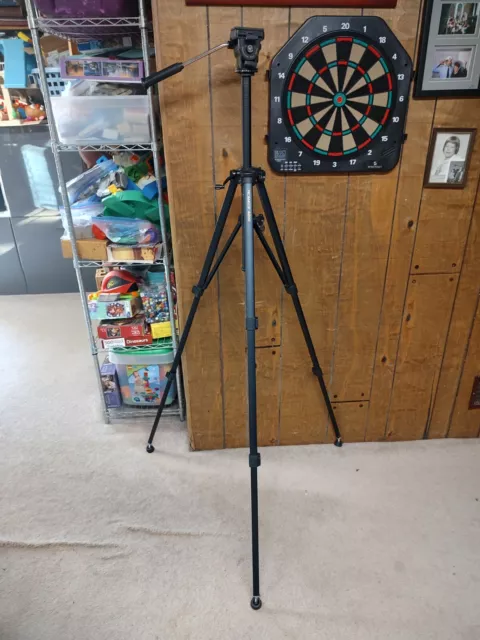 Promaster 4800 Tripod Camera Telescope Black Very Good Adjustable Tall Photos