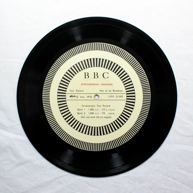 BBC ENGINEERING DIVISION - Stroboscopic Test Record - 12