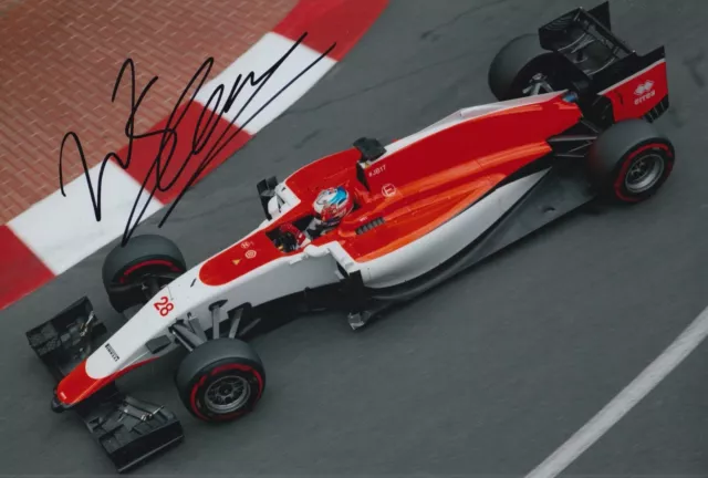 Will Stevens Hand Signed 12x8 Photo F1 Autograph Manor Marussia 3