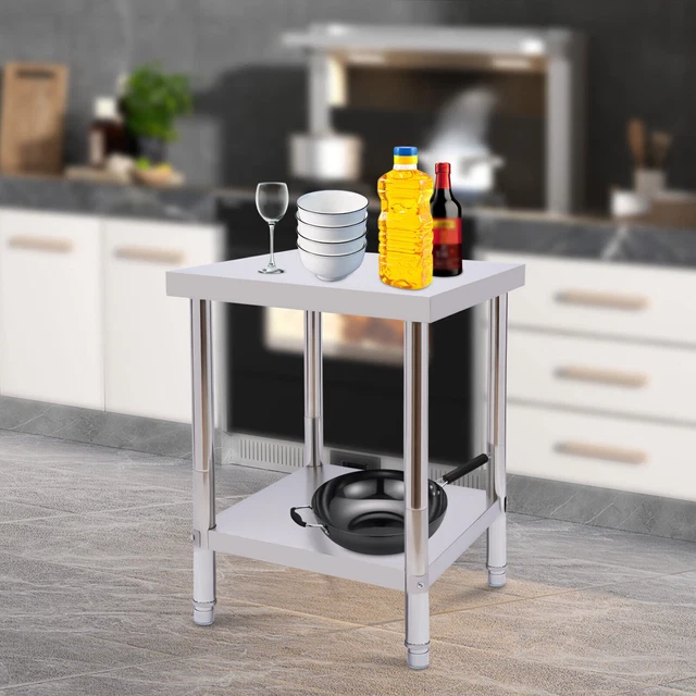 Work Table 24"X18"X32" Food Prep Work Table+Glove For Kitchen Stainless Steel