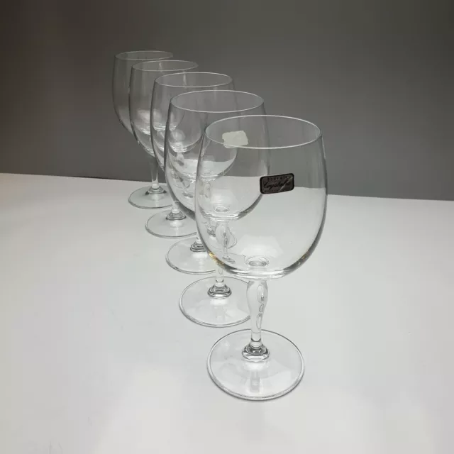 Weingläser Bohemia Crystal Czech 5 Stück hochwertig edle Kelchgläser 18,5cm 2