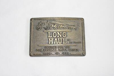 Vintage Long Haul By Jonbil Professional Truck Driver Belt Buckle Made In U.S.A,