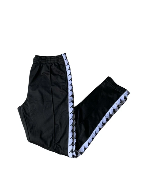 VINTAGE KAPPA POPPER Tracksuit Bottoms Mens XS Black 90s Y2K Hip Hop 29.99 PicClick UK