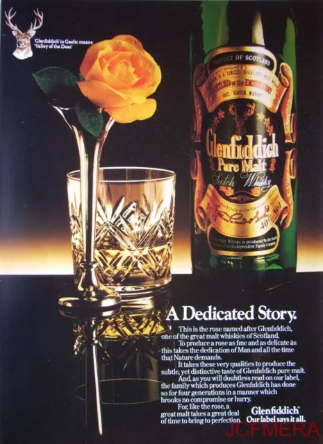 1980/81 GLENFIDDICH Pure Malt Scotch Whisky Advert #6 - Original Print AD