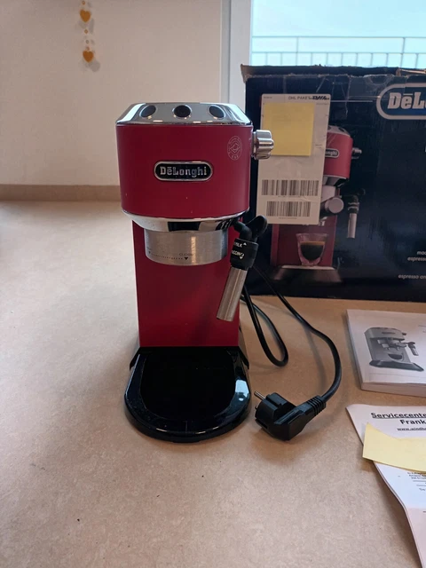 DeLonghi Espressomaschine DEDICA Style EC 685.r rot, vom Profi instandgebracht 7