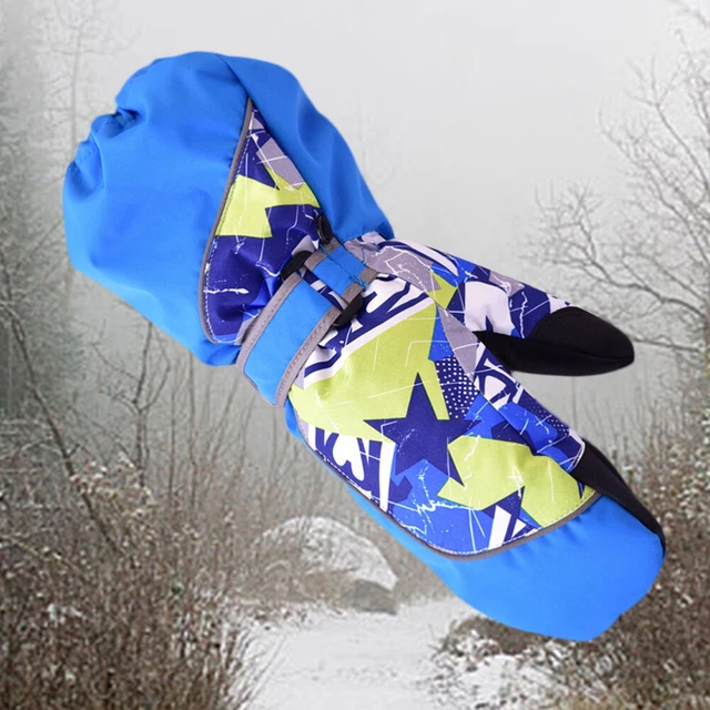 Kids Winter Waterproof Warm Ski Snowboard Mittens Cold Weather for Boys