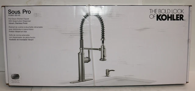 Kohler Sous Pro  K-R10651-SD-V Style Pull Down Sprayer Kitchen Faucet Stainless