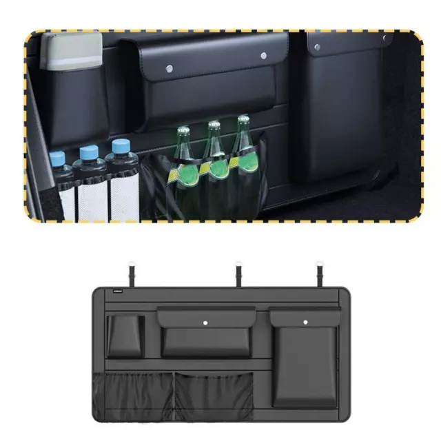 Car Trunk Storage Box Folding Car Trunk Organizer High-Grade Leather Storage~